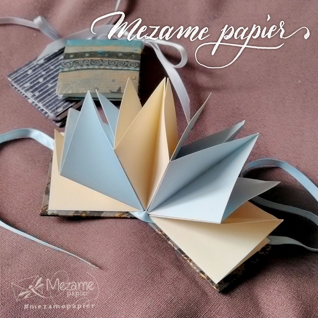 Carnet étoile origami bicolore